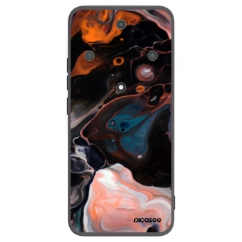 Picasee silikonowe czarne etui na Honor Magic5 Lite 5G - Cream