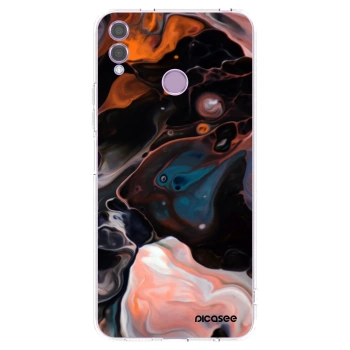 Picasee silikonowe przeźroczyste etui na Honor 8X - Cream