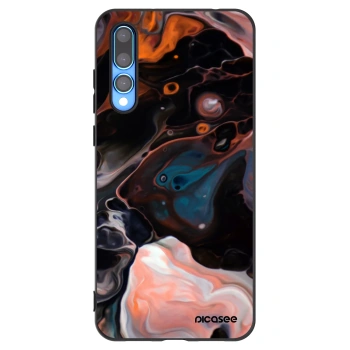 Picasee silikonowe czarne etui na Huawei P20 Pro - Cream