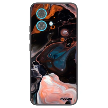 Picasee silikonowe czarne etui na Motorola Edge 40 Neo - Cream