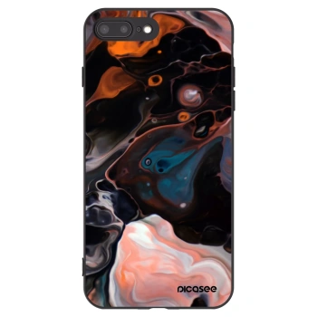 Picasee silikonowe czarne etui na Apple iPhone 7 Plus - Cream
