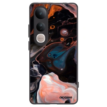 Picasee silikonowe czarne etui na Vivo V50 Lite 5G - Cream