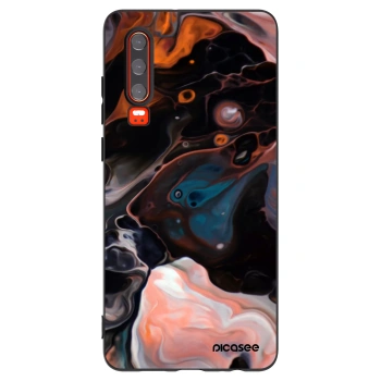 Picasee silikonowe czarne etui na Huawei P30 - Cream