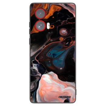 Picasee silikonowe czarne etui na Motorola Edge 50 Fusion - Cream