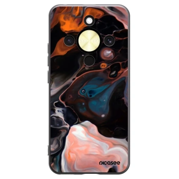 Picasee silikonowe czarne etui na Honor Magic8 Lite 5G - Cream