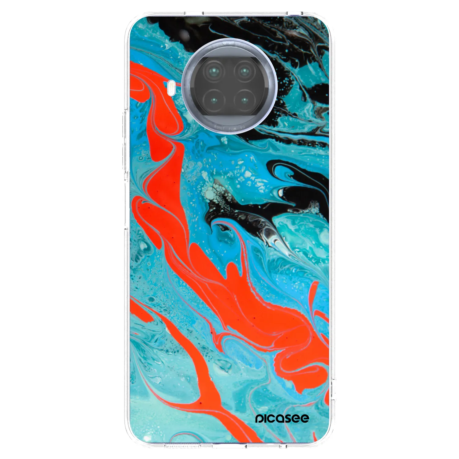 Picasee silikonowe przeźroczyste etui na Xiaomi Mi 10T Lite - Blue Magma