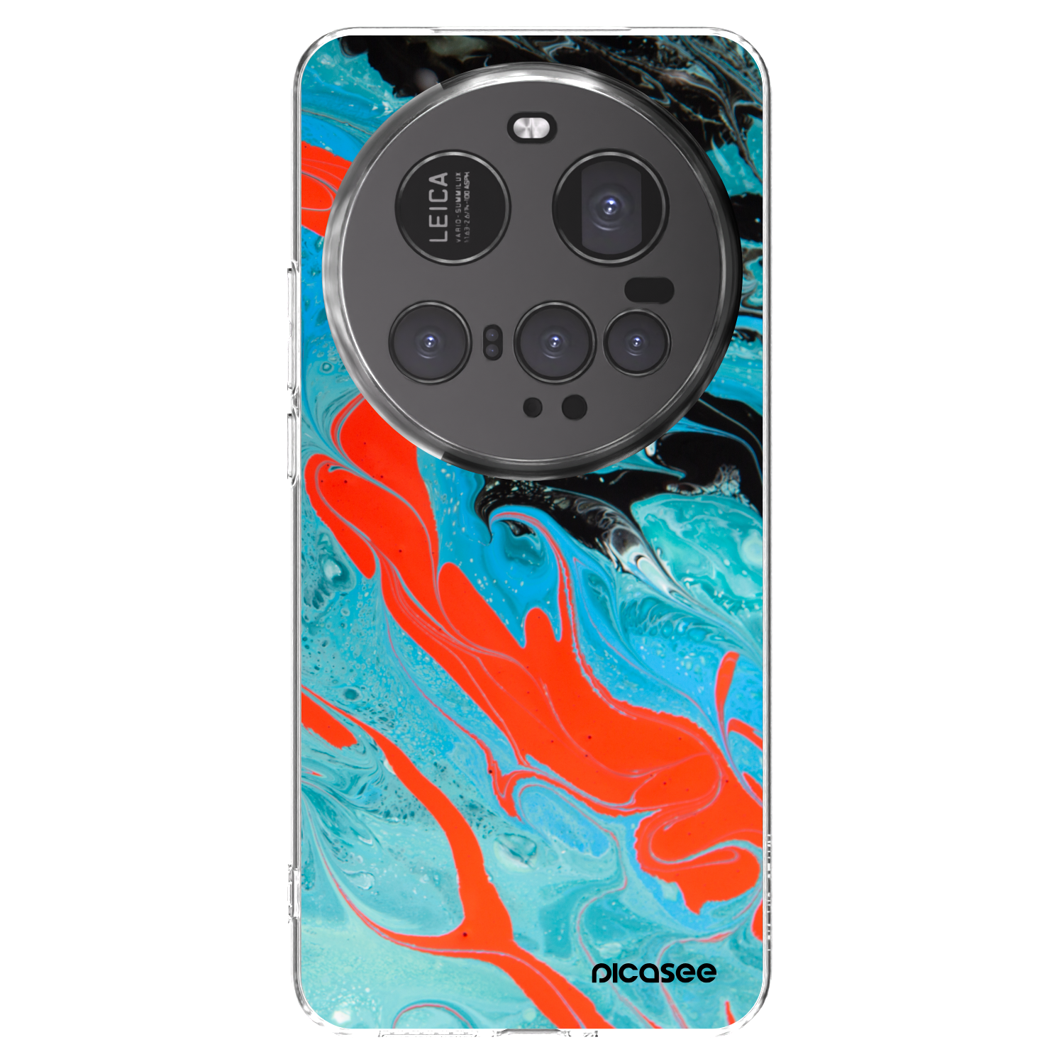 Picasee silikonowe przeźroczyste etui na Xiaomi 15 Ultra - Blue Magma