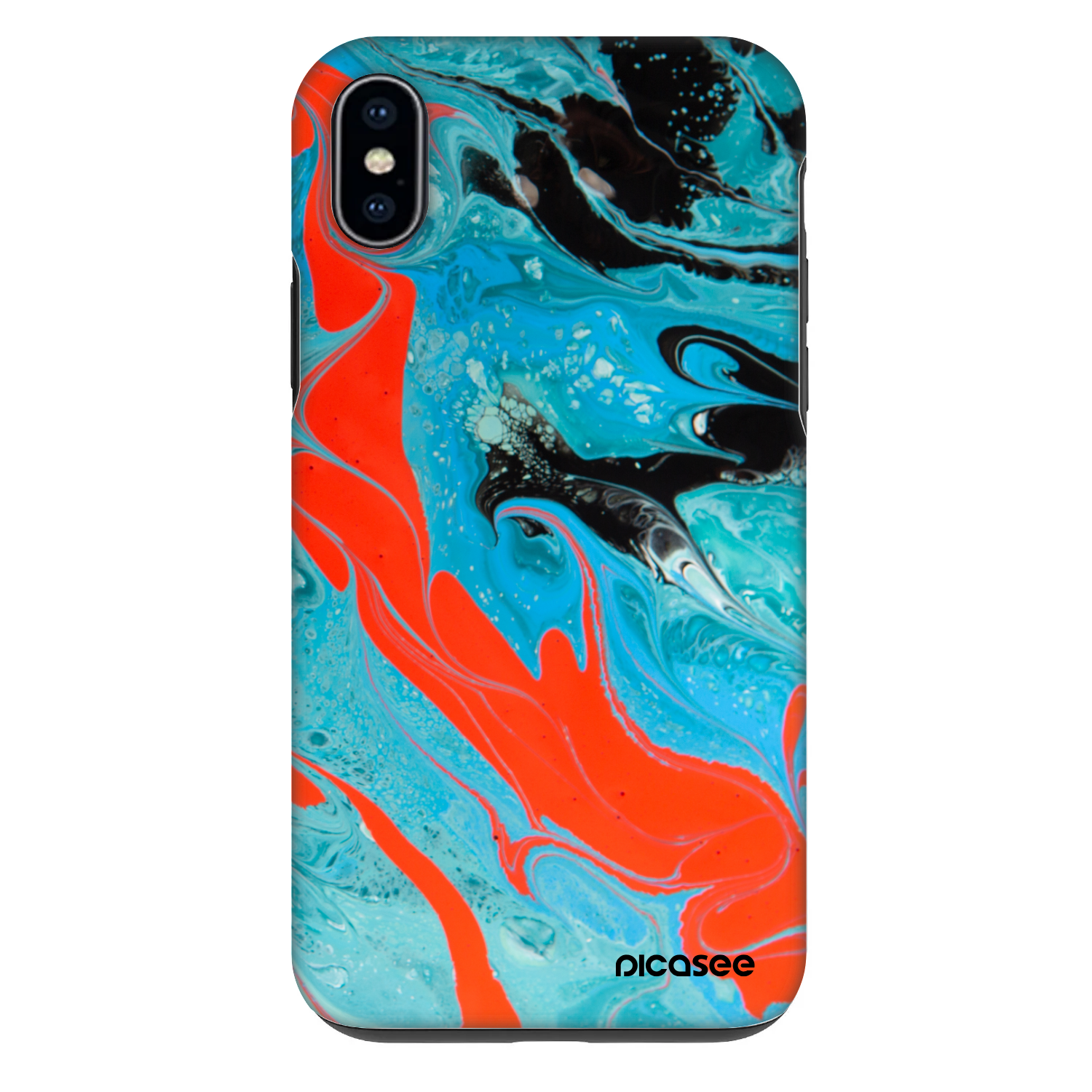 Picasee Fashion Case na Apple iPhone XS Max - Blue Magma