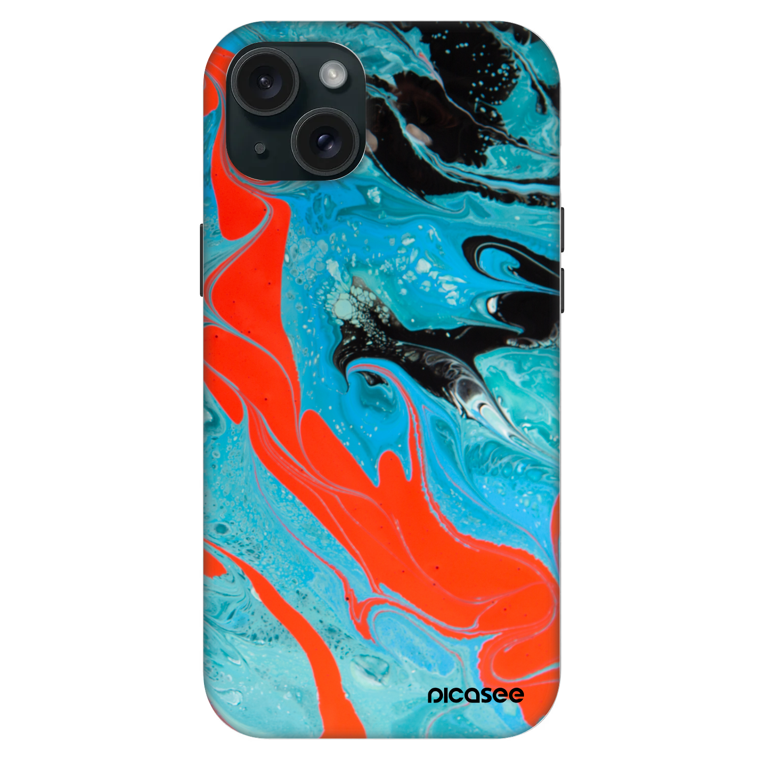 Picasee Fashion Case MagSafe na Apple iPhone 15 Plus - Blue Magma