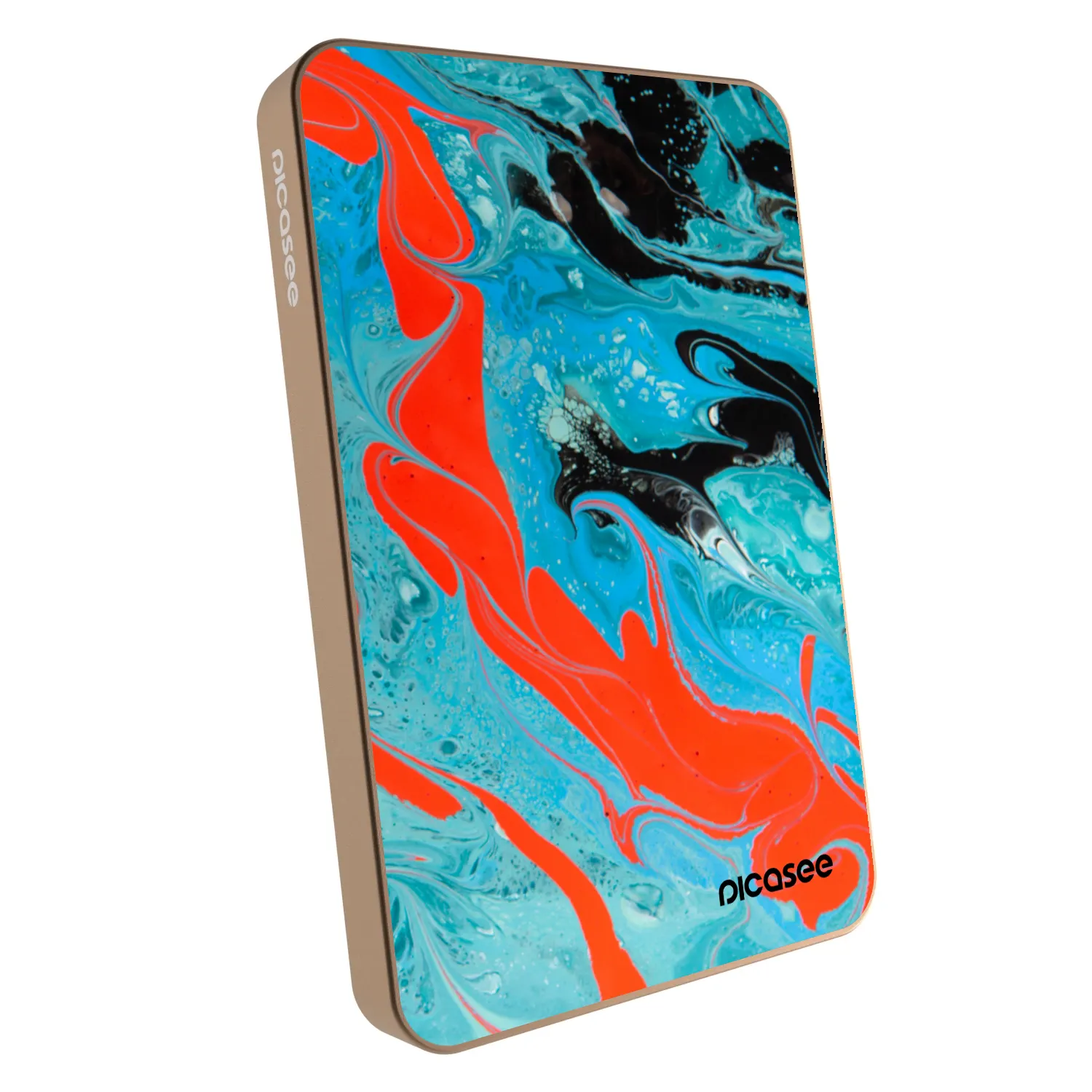 Picasee Powerbank z MagSafe 5 000 mAh Złoty - Blue Magma