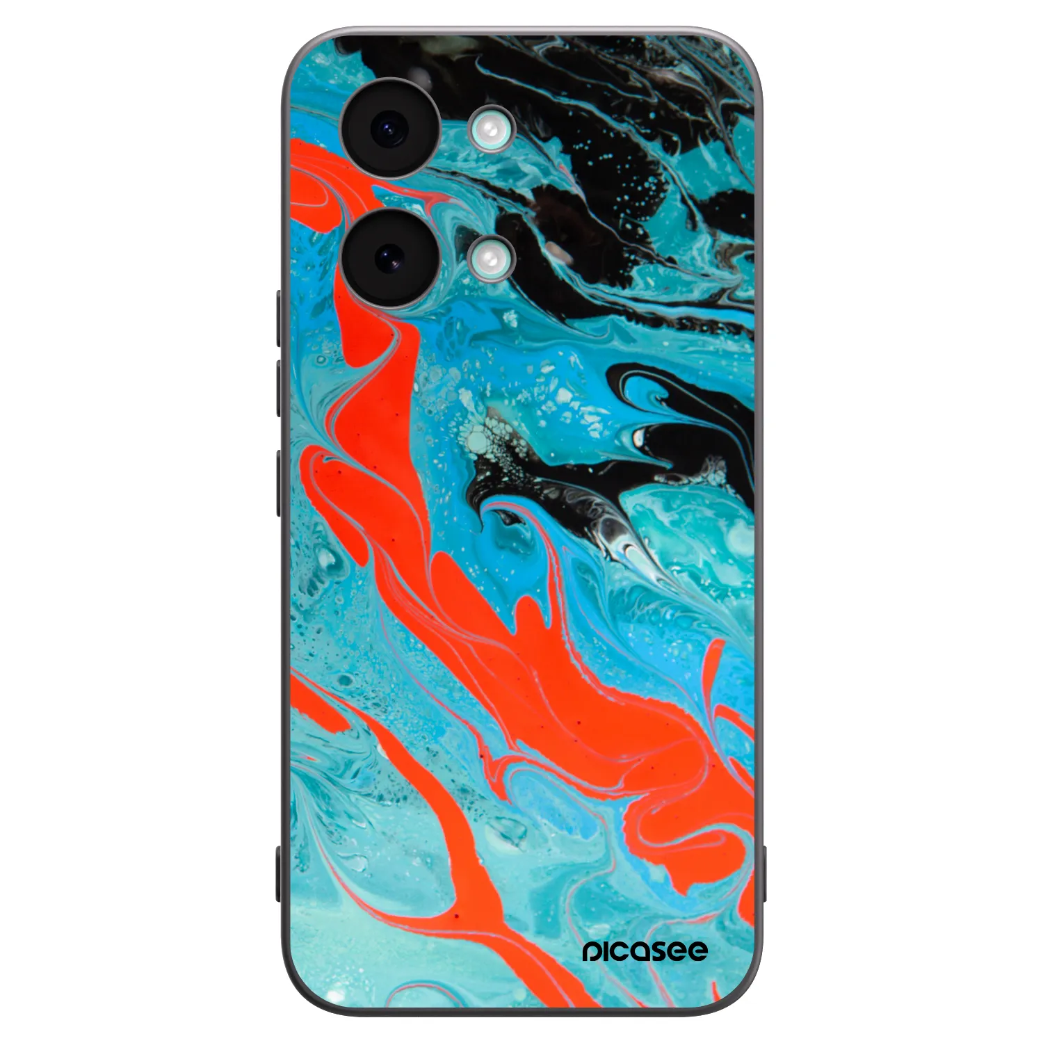 Picasee silikonowe czarne etui na Xiaomi Poco X8 Pro Max - Blue Magma