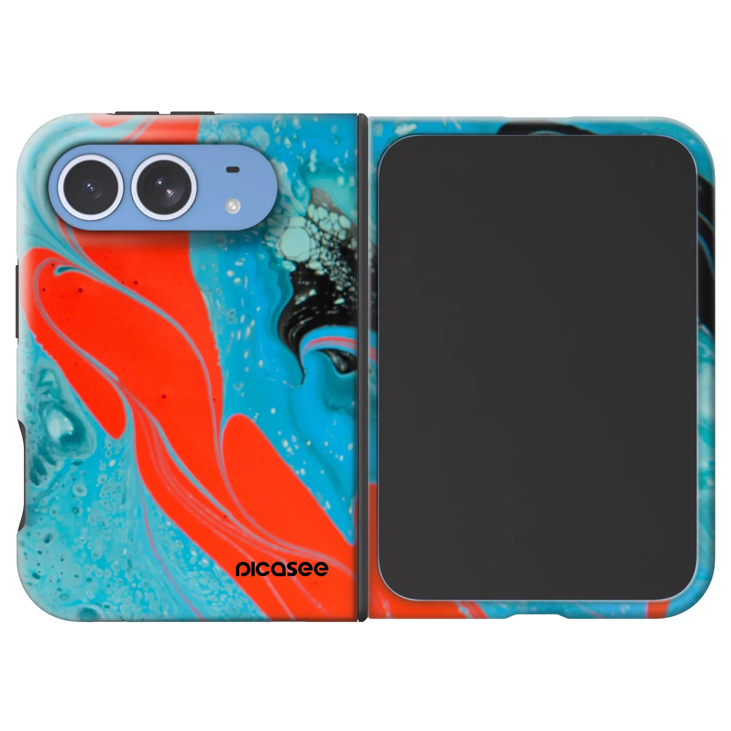 Picasee Fashion Case MagSafe na Apple iPhone Duo - Blue Magma