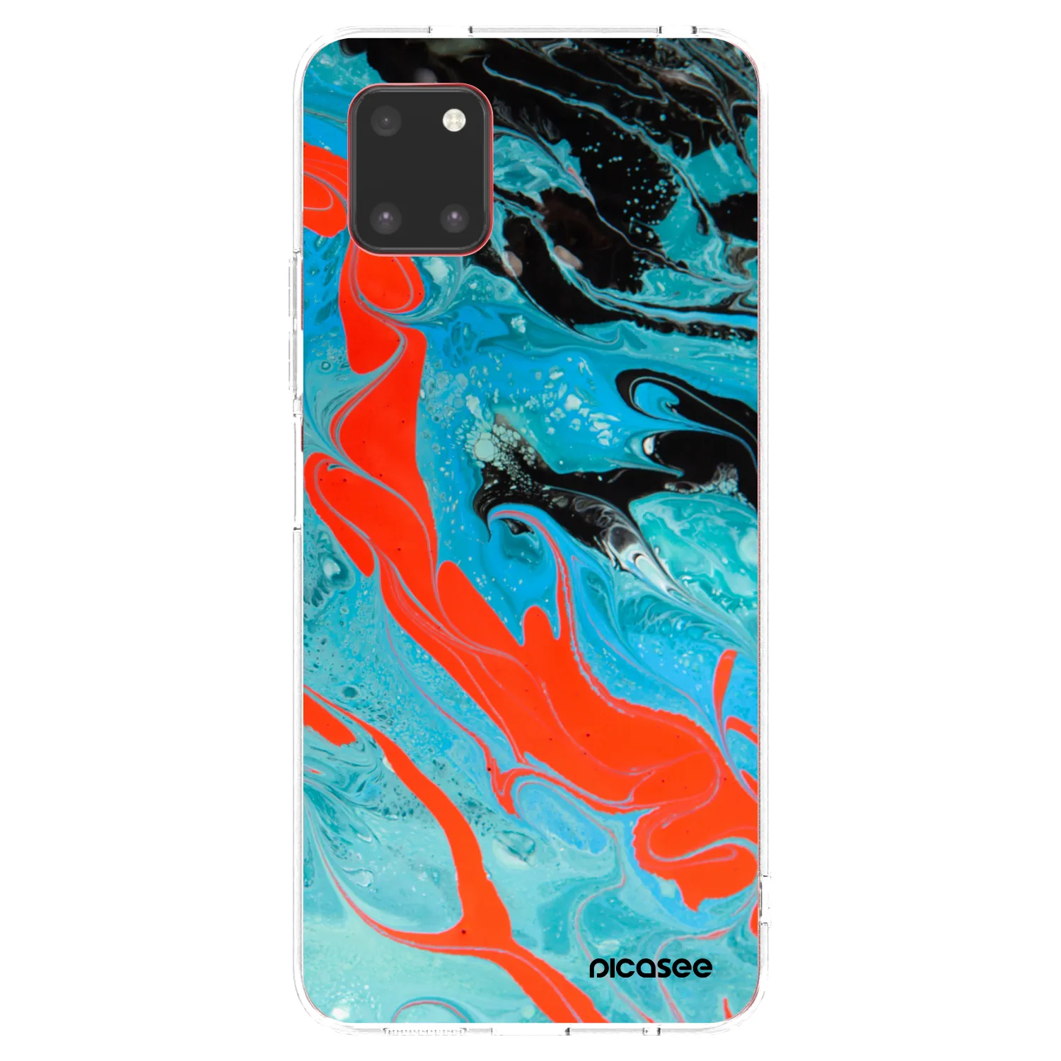 Picasee silikonowe przeźroczyste etui na Samsung Galaxy Note 10 Lite N770F - Blue Magma