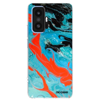 Picasee silikonowe przeźroczyste etui na Xiaomi 11T - Blue Magma