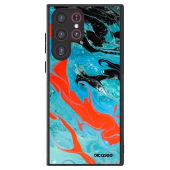 Picasee ULTIMATE CASE na Samsung Galaxy S22 Ultra 5G - Blue Magma