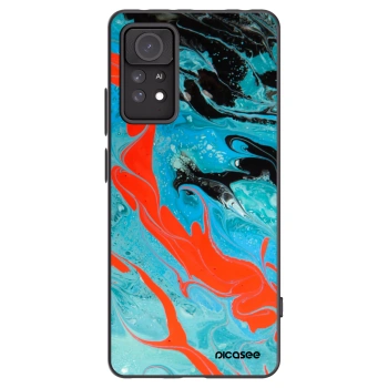 Picasee silikonowe czarne etui na Xiaomi Redmi Note 11 Pro 5G - Blue Magma