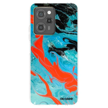Picasee silikonowe przeźroczyste etui na Xiaomi Poco X5 Pro - Blue Magma