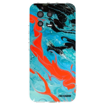Picasee silikonowe przeźroczyste etui na Xiaomi 13 - Blue Magma