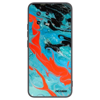 Picasee silikonowe czarne etui na Xiaomi 13 Pro - Blue Magma