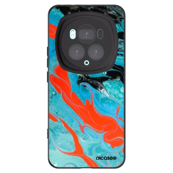 Picasee silikonowe czarne etui na Honor Magic6 Pro - Blue Magma