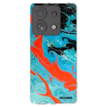 Picasee silikonowe przeźroczyste etui na Xiaomi Redmi Note 13 Pro 4G - Blue Magma