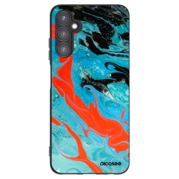 Picasee silikonowe czarne etui na Samsung Galaxy A05s A057G - Blue Magma
