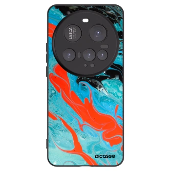 Picasee silikonowe czarne etui na Xiaomi 15 Ultra - Blue Magma