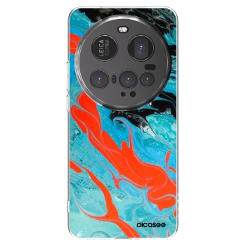 Picasee silikonowe przeźroczyste etui na Xiaomi 15 Ultra - Blue Magma