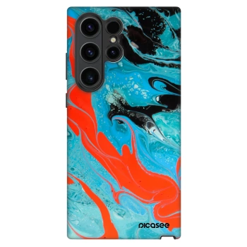 Picasee Fashion Case na Samsung Galaxy S23 Ultra 5G - Blue Magma