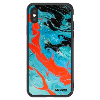 Picasee ULTIMATE CASE na Apple iPhone X/XS - Blue Magma