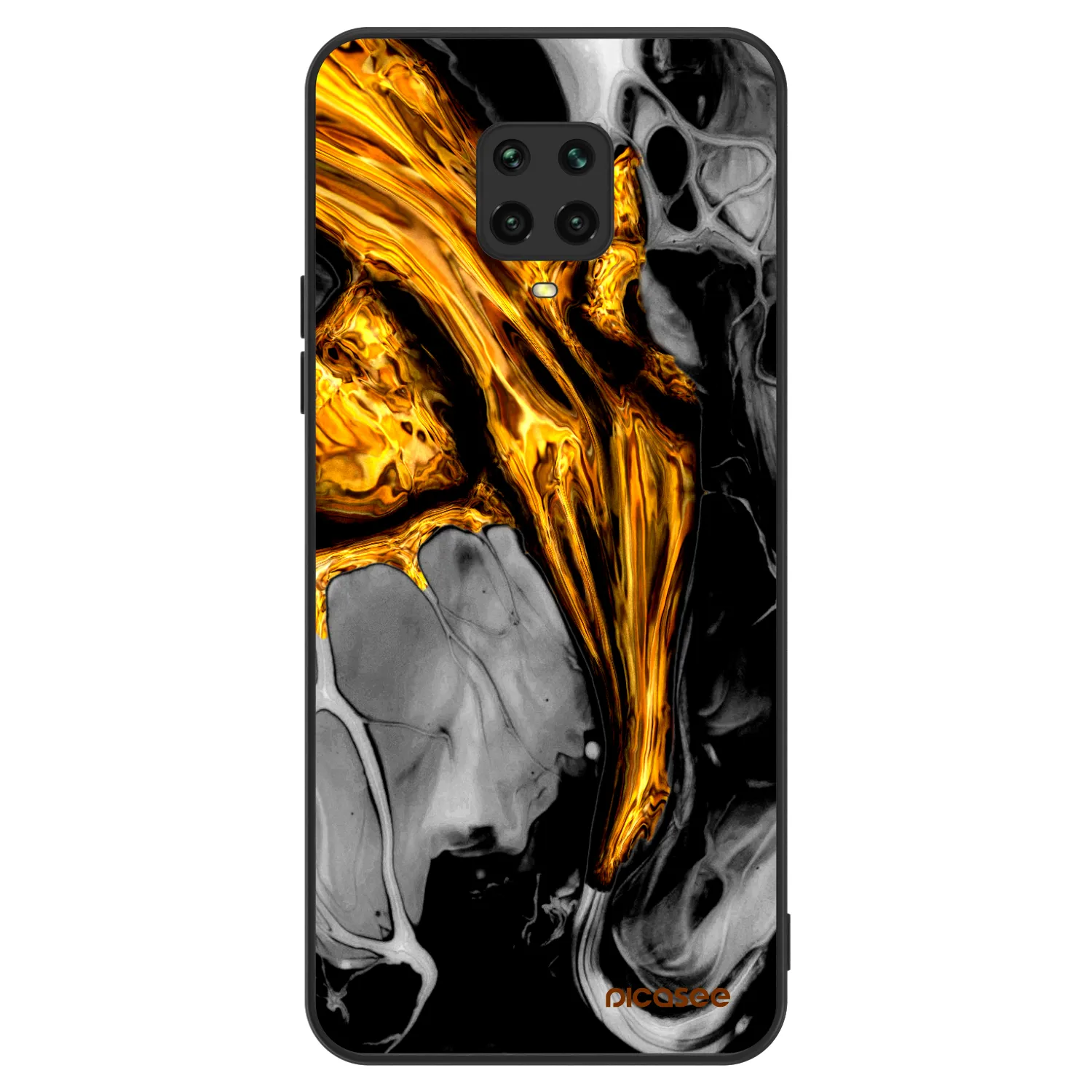 Picasee ULTIMATE CASE na Xiaomi Redmi Note 9 Pro - Black Gold