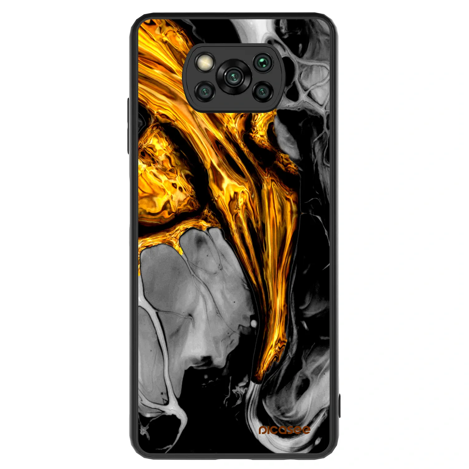 Picasee ULTIMATE CASE na Xiaomi Poco X3 - Black Gold