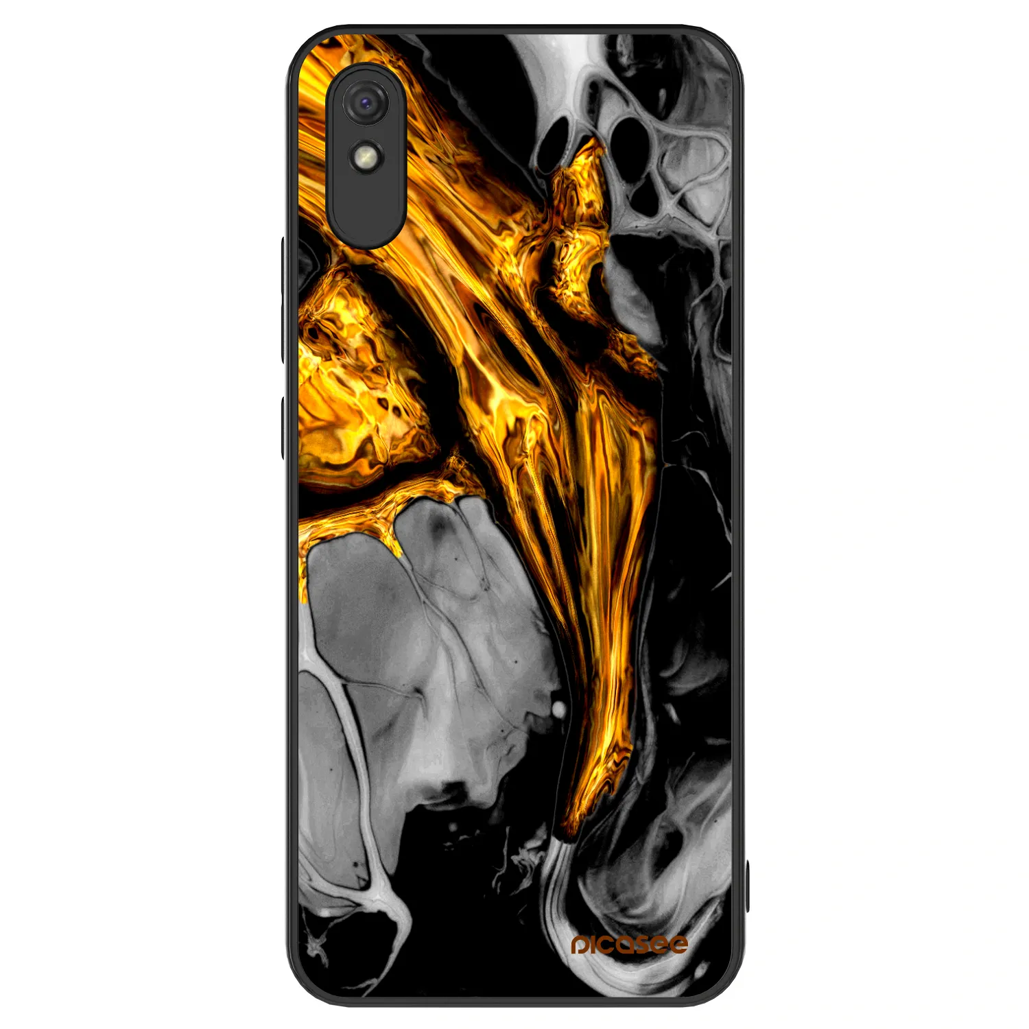 Picasee ULTIMATE CASE na Xiaomi Redmi 9A - Black Gold