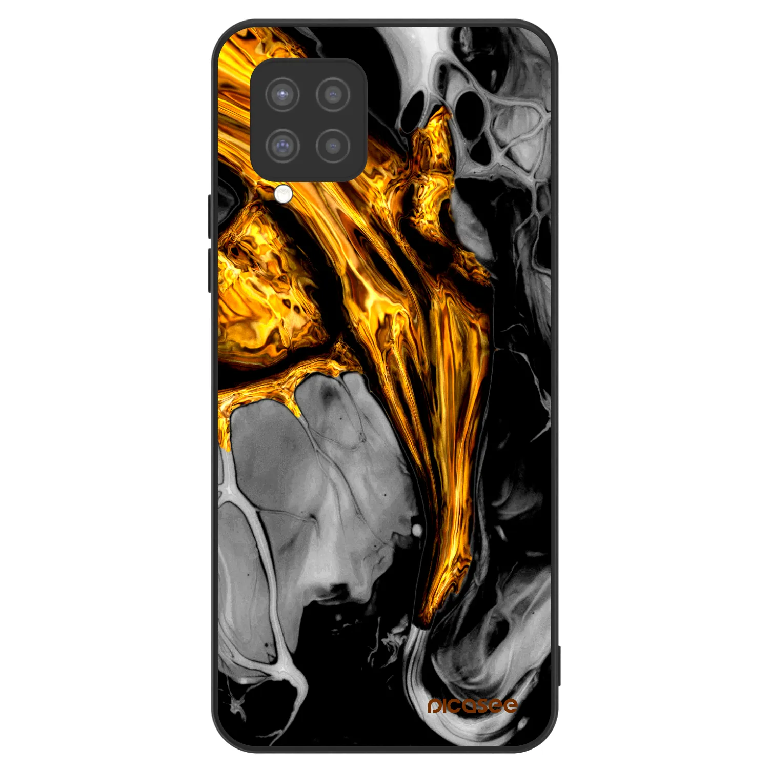 Picasee ULTIMATE CASE na Samsung Galaxy A42 A426B - Black Gold