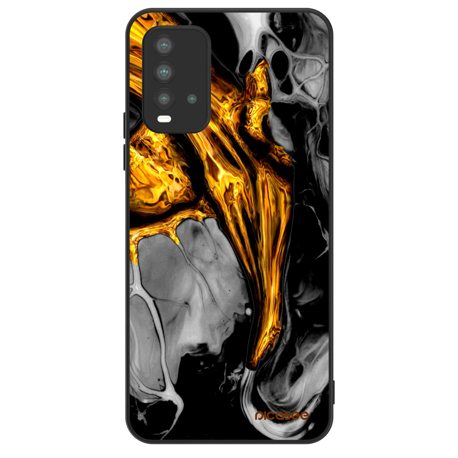 Picasee ULTIMATE CASE na Xiaomi Redmi 9T - Black Gold