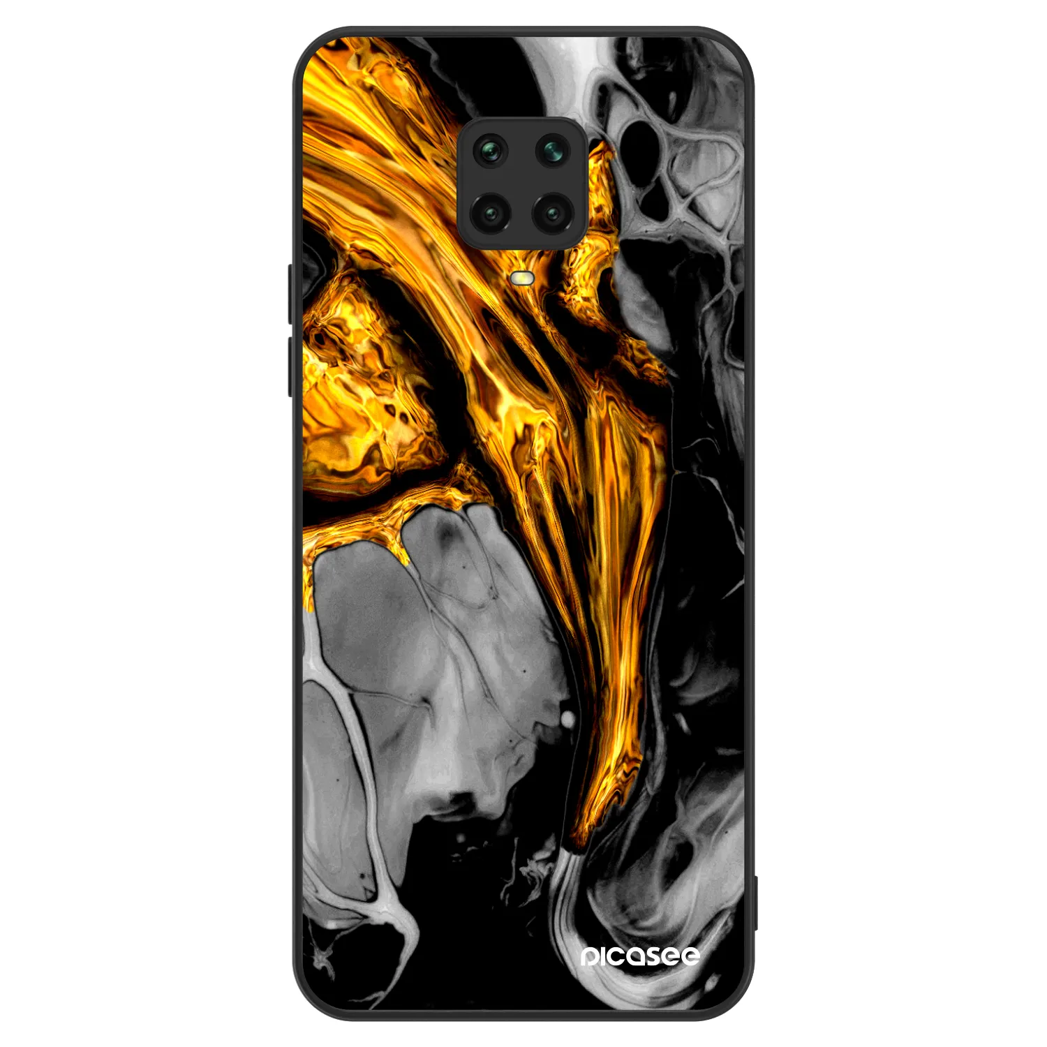 Picasee ULTIMATE CASE na Xiaomi Redmi Note 9S - Black Gold