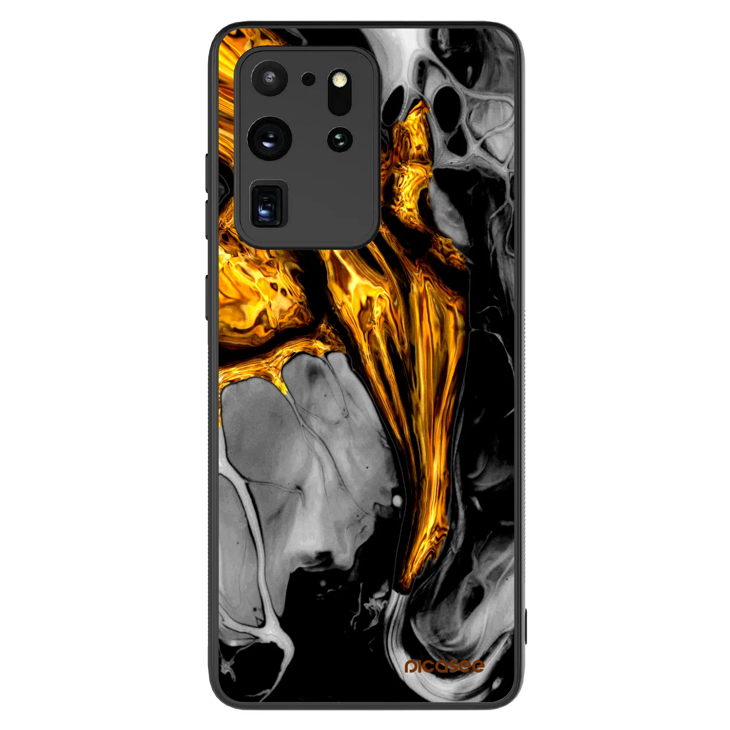Picasee ULTIMATE CASE na Samsung Galaxy S20 Ultra 5G G988F - Black Gold