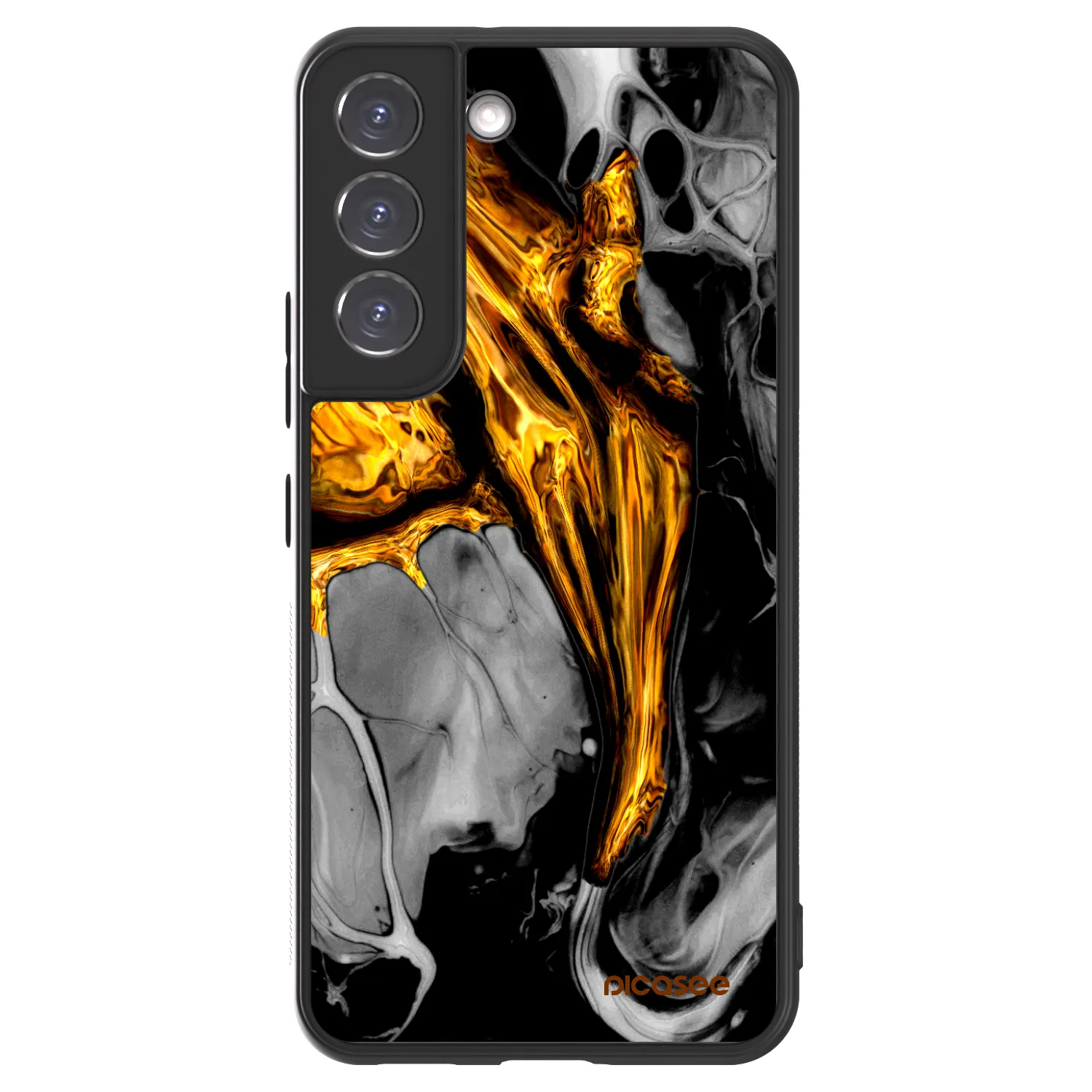 Picasee ULTIMATE CASE na Samsung Galaxy S22 5G - Black Gold