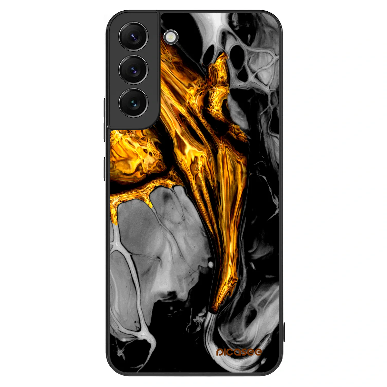 Picasee ULTIMATE CASE na Samsung Galaxy S22+ 5G - Black Gold