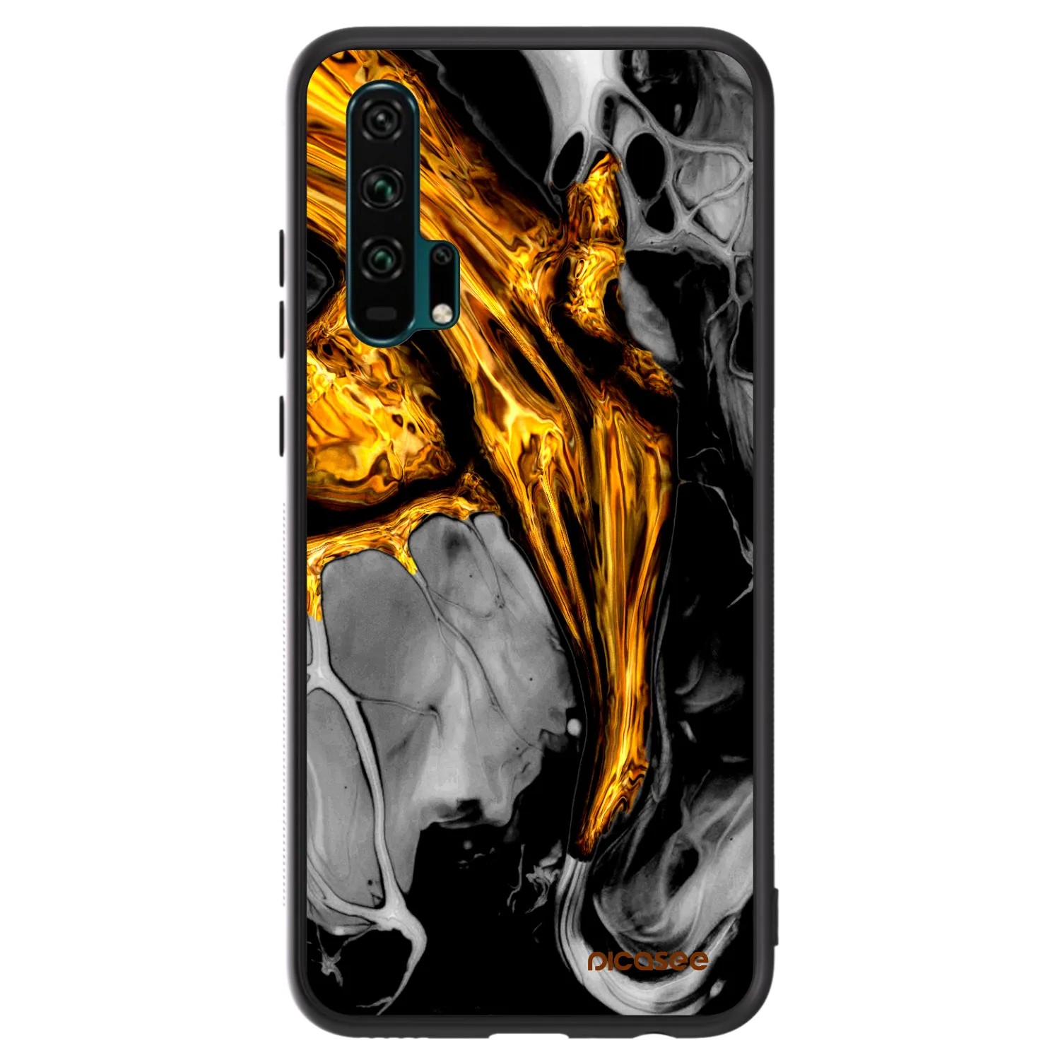 Picasee ULTIMATE CASE na Honor 20 Pro - Black Gold