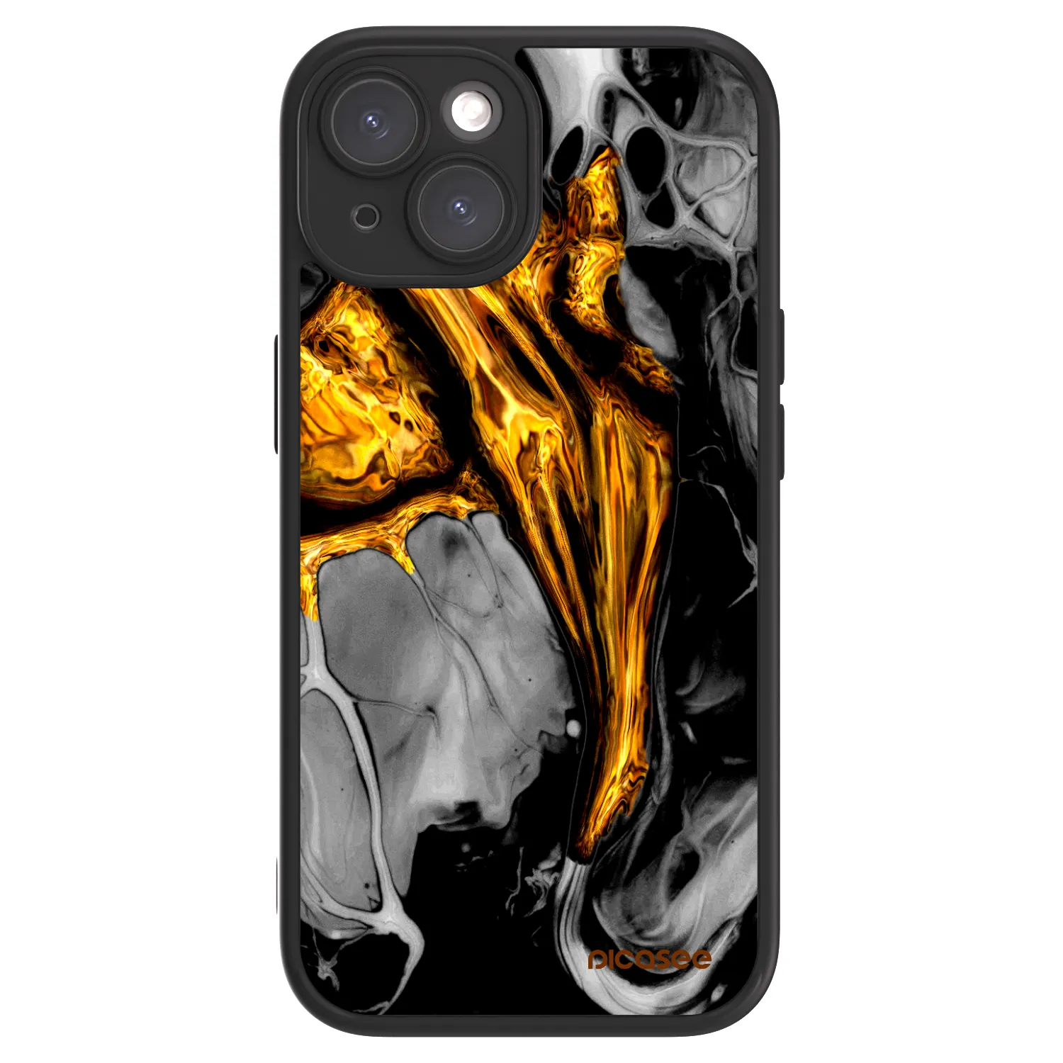 Picasee ULTIMATE CASE na Apple iPhone 15 - Black Gold