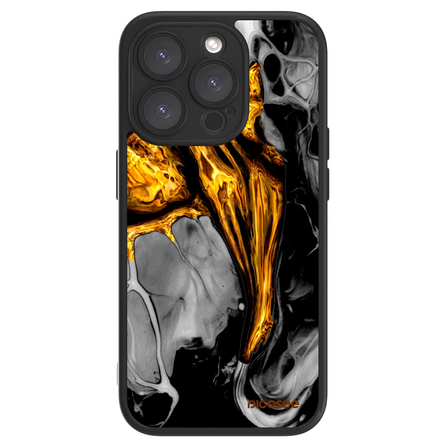Picasee ULTIMATE CASE na Apple iPhone 15 Pro - Black Gold