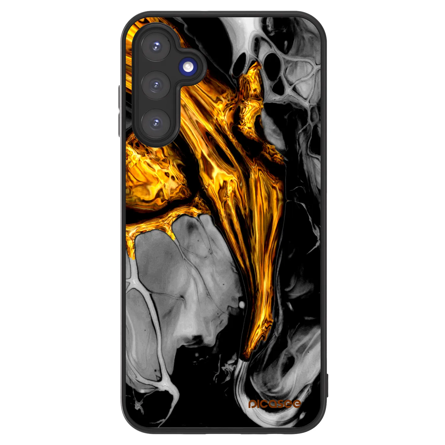 Picasee ULTIMATE CASE na Samsung Galaxy A15 A155F 4G - Black Gold