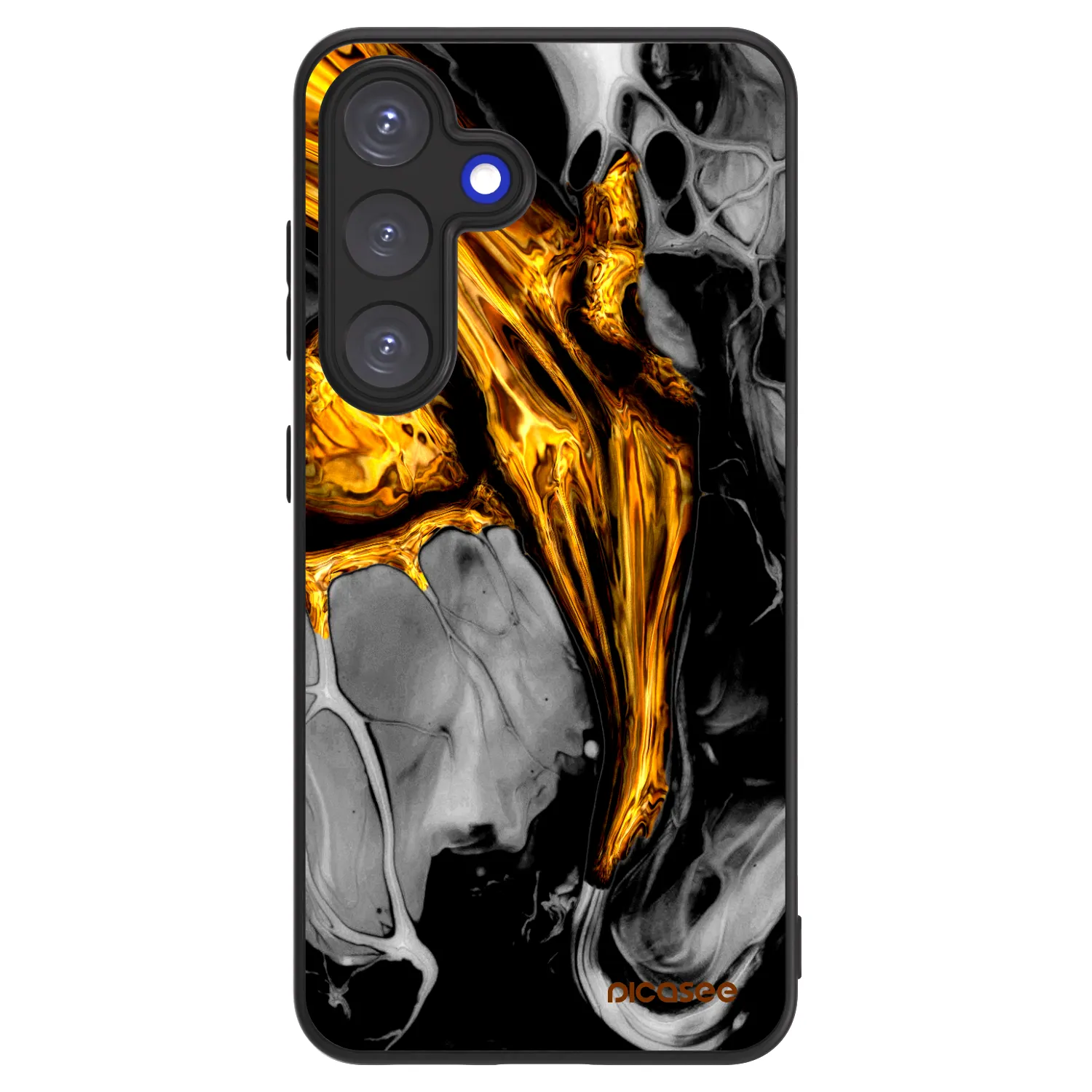 Picasee ULTIMATE CASE PowerShare pro Samsung Galaxy S25 5G - Black Gold