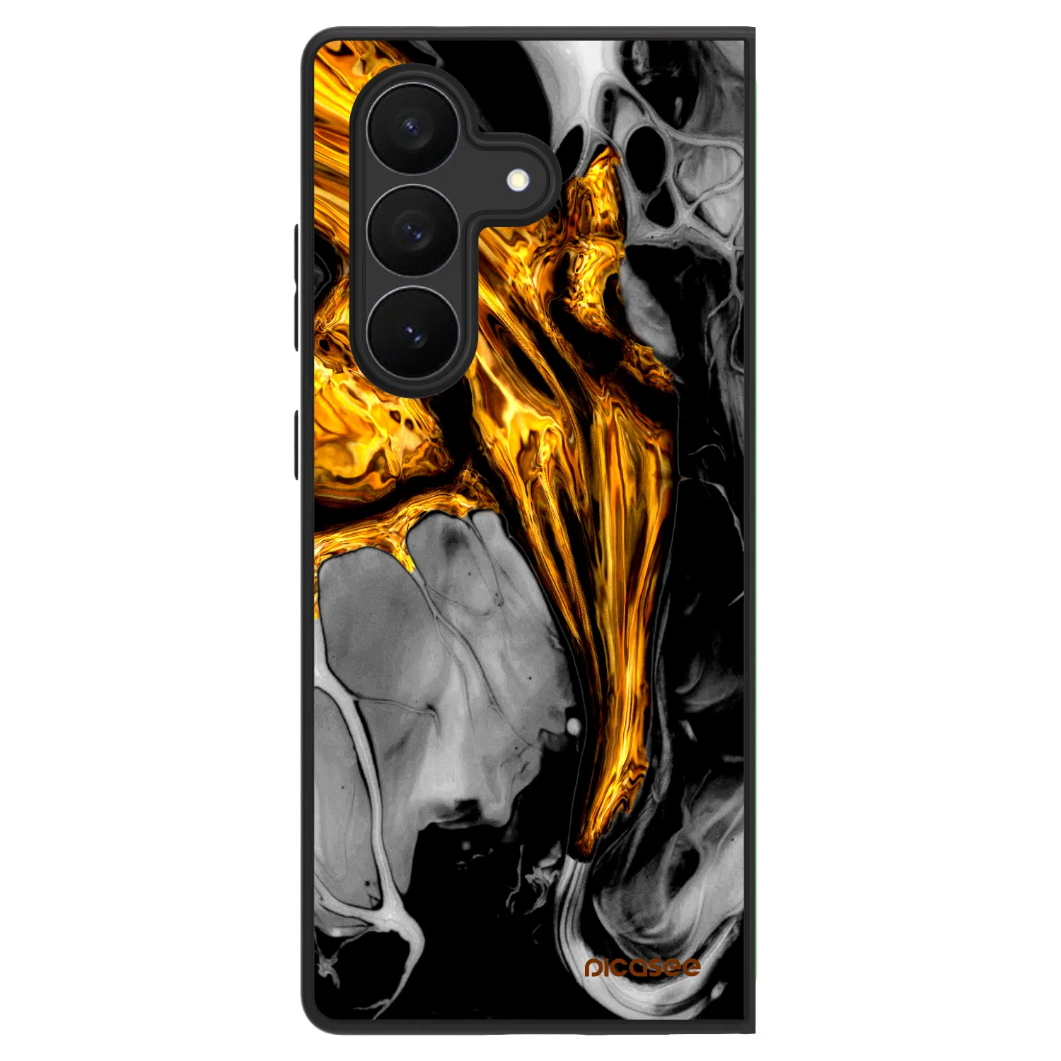 Picasee ULTIMATE CASE na Samsung Galaxy Z Fold7 5G - Black Gold