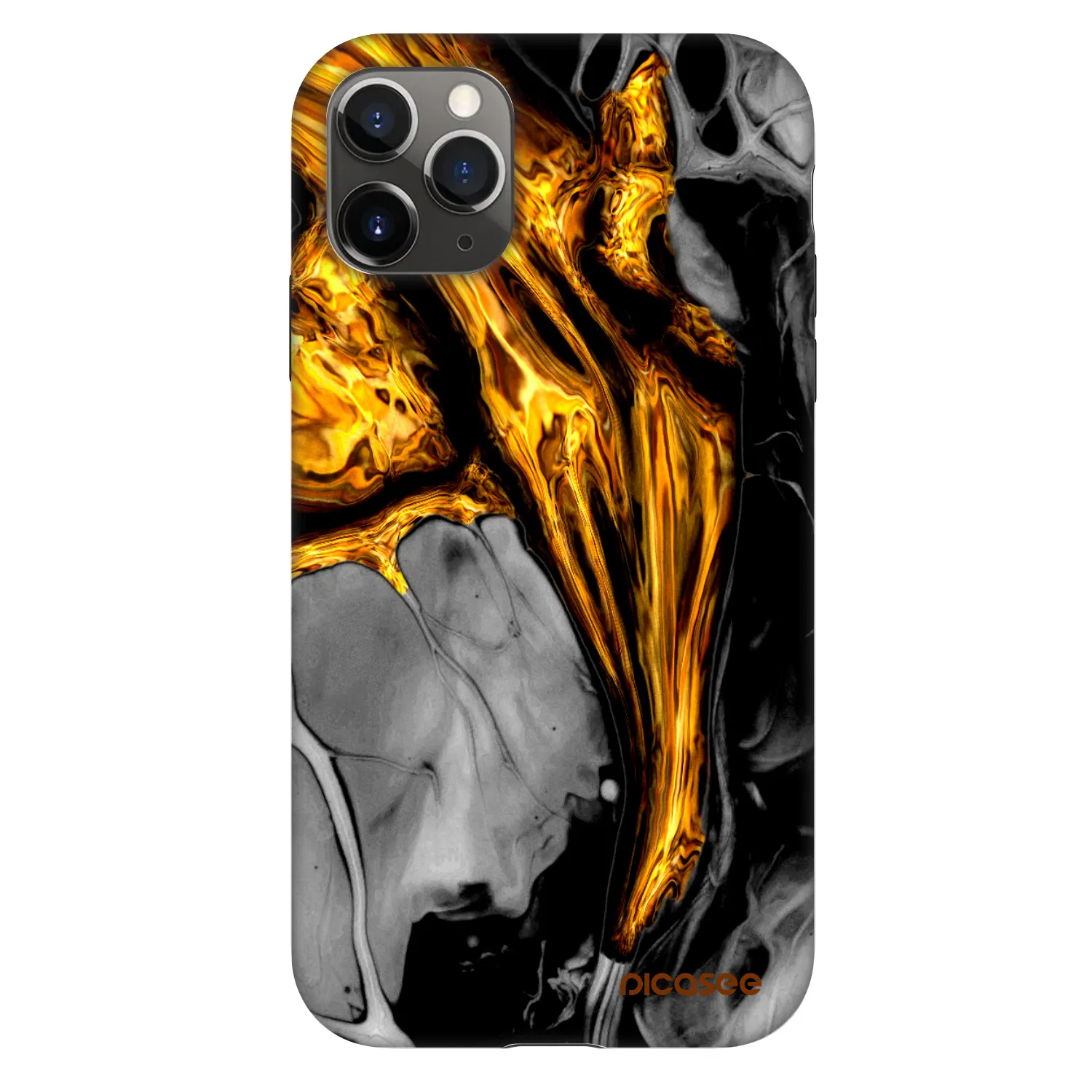 Picasee Fashion Case na Apple iPhone 11 Pro - Black Gold