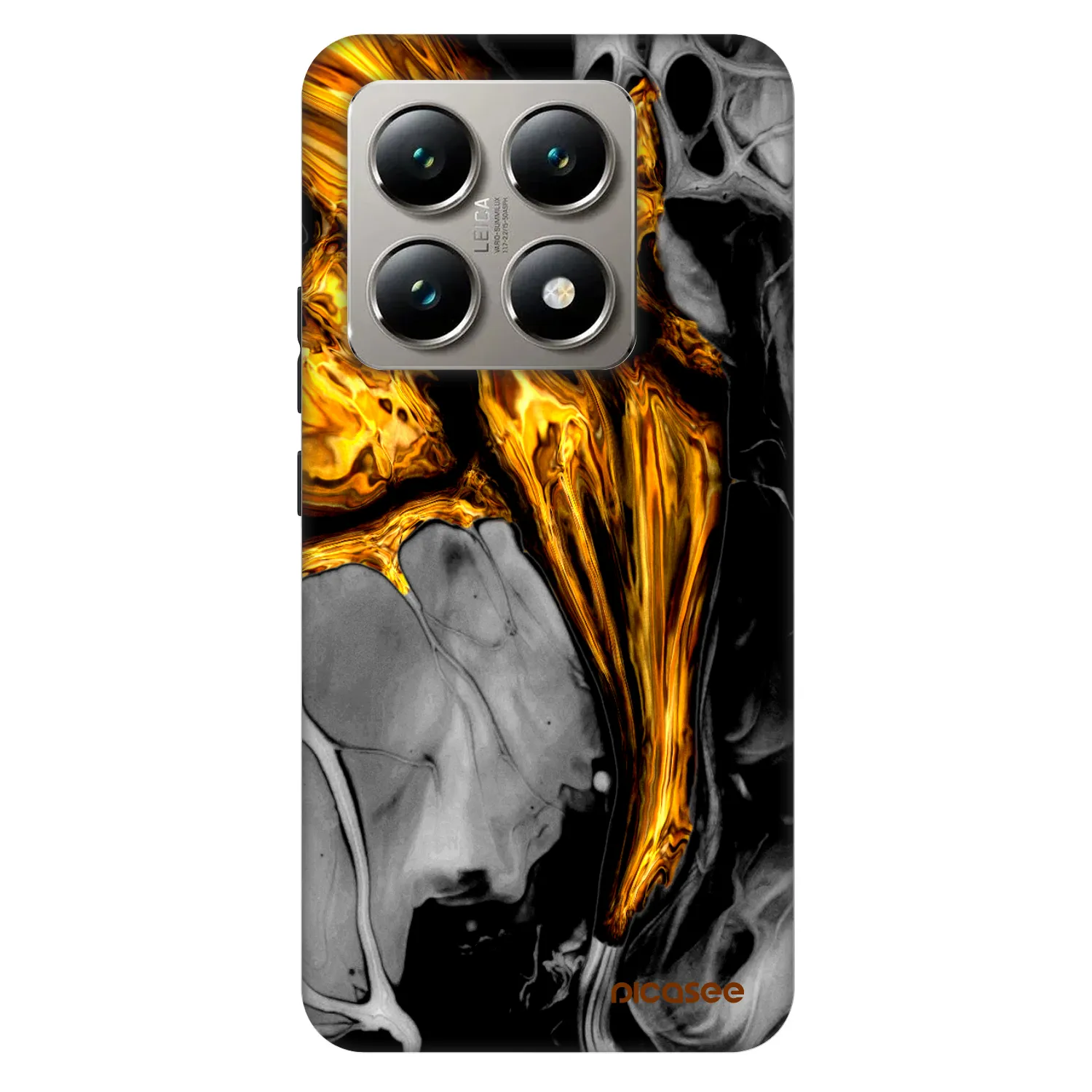 Picasee Fashion Case na Xiaomi 14T Pro - Black Gold