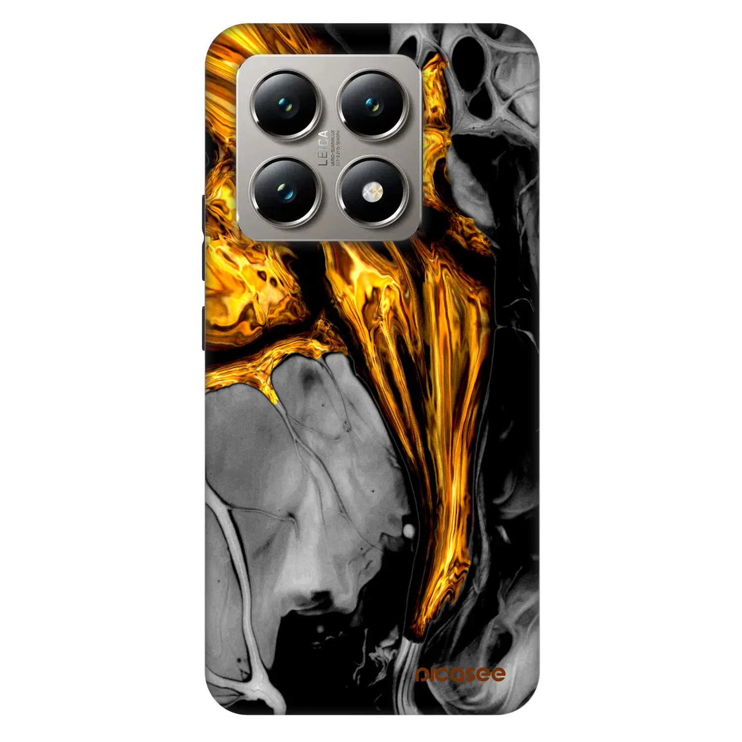 Picasee Fashion Case na Xiaomi 14T - Black Gold