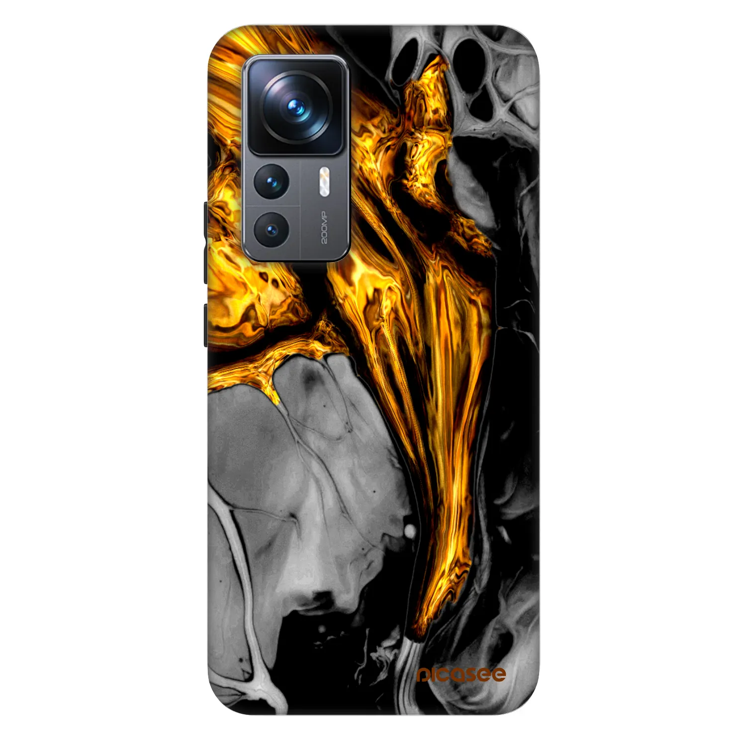 Picasee Fashion Case na Xiaomi 12T Pro - Black Gold