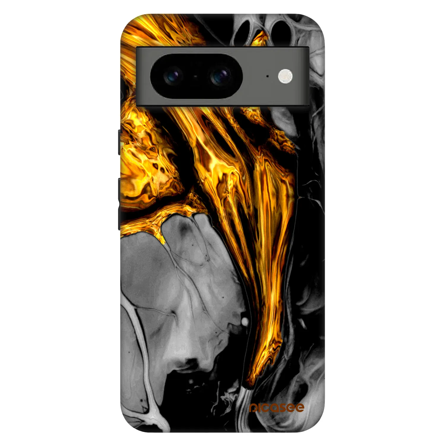 Picasee Fashion Case na Google Pixel 8 Pro - Black Gold